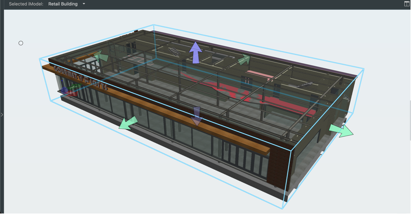 Example 3 - An interactive tool for sectioning out design models using clipping planes.